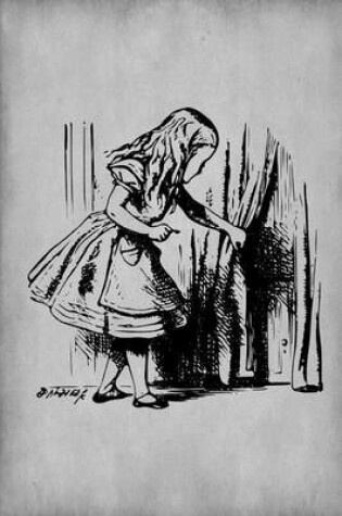 Cover of Alice in Wonderland Journal - Alice and The Secret Door (Grey)