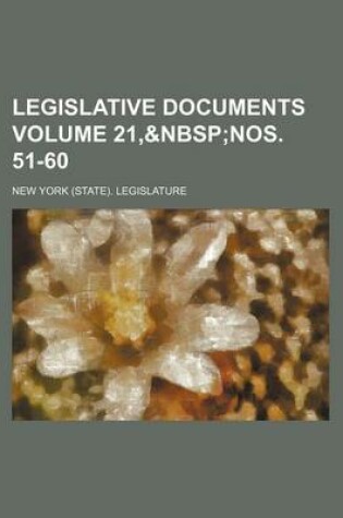 Cover of Legislative Documents Volume 21,