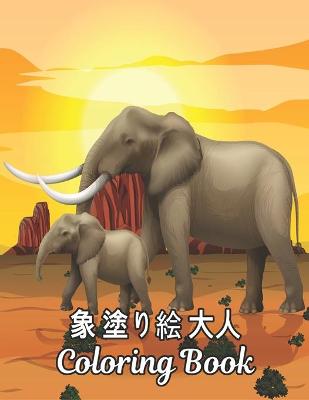 Book cover for Coloring Book 象 塗り絵 大人