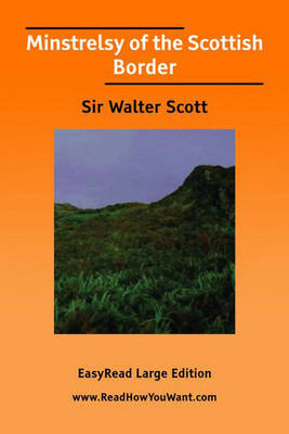 Book cover for Minstrelsy of the Scottish Border