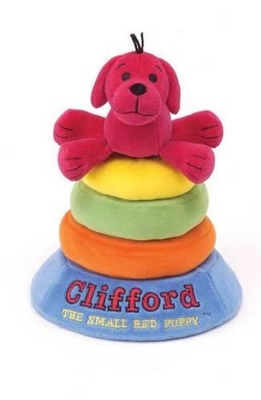 Book cover for Clifford the Small Red Puppy Stack-Ring Developmental Toy