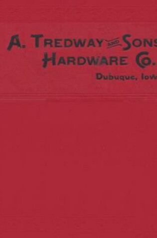 Cover of Tredway Hardware Co. Dubuque, Iowa