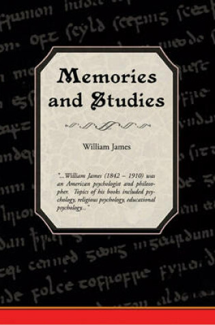 Cover of Memories and Studies (eBook)
