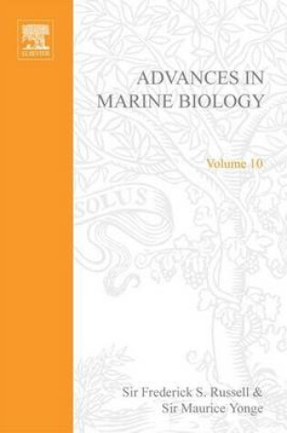 Cover of Advances in Marine Biology Vol. 10 APL