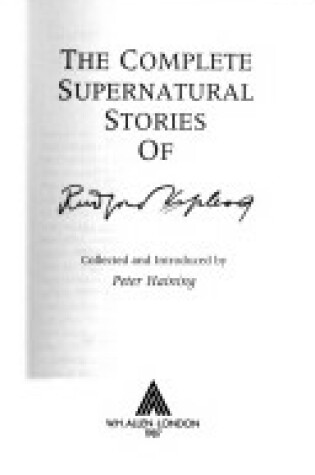 Cover of Complete Supernatural Stories