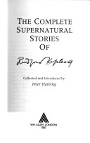 Book cover for Complete Supernatural Stories