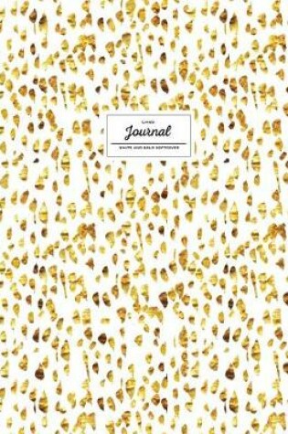 Cover of Lined Journal - White and Gold Softcover