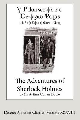 Book cover for The Adventures of Sherlock Holmes (Deseret Alphabet edition)