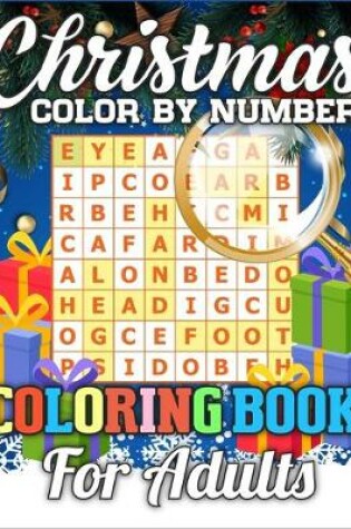 Cover of Christmas Color By Number Coloring Book for adult