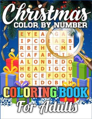 Book cover for Christmas Color By Number Coloring Book for adult
