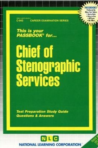 Cover of Chief of Stenographic Services