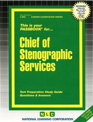 Book cover for Chief of Stenographic Services