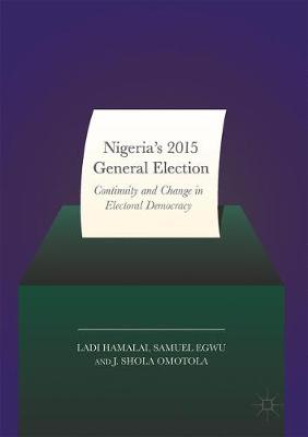 Book cover for Nigeria's 2015 General Elections