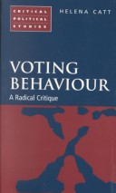 Book cover for Voting Behaviour