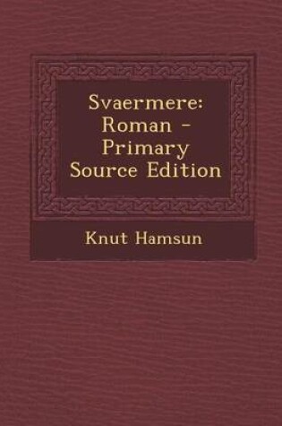 Cover of Svaermere