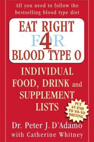 Cover of Eat Right for Blood Type O