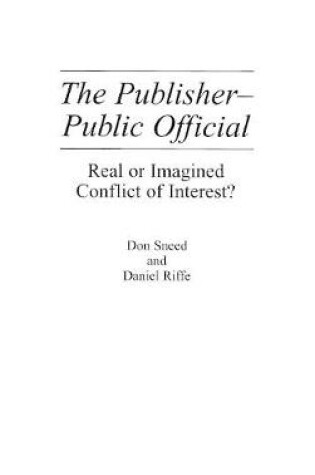 Cover of The Publisher-Public Official