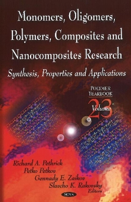 Book cover for Monomers, Oligomers, Polymers, Composites, & Nanocomposites Research