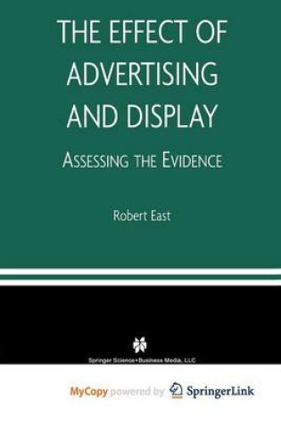 Cover of The Effect of Advertising and Display