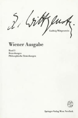 Cover of Ludwig Wittgenstein: Band 3