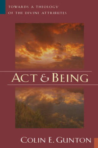 Cover of Act and Being