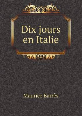 Book cover for Dix jours en Italie