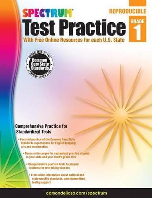 Cover of Spectrum Test Practice, Grade 1