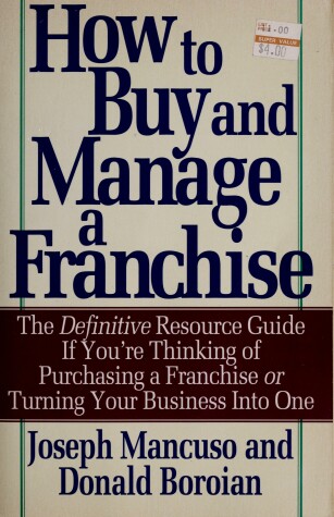 Book cover for How to Buy and Manage a Franchise