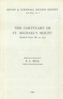 Book cover for The Cartulary of St Michael's Mount