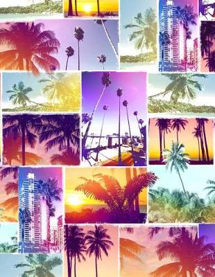 Book cover for Miami Beach Tropical Collage Seamless Pattern