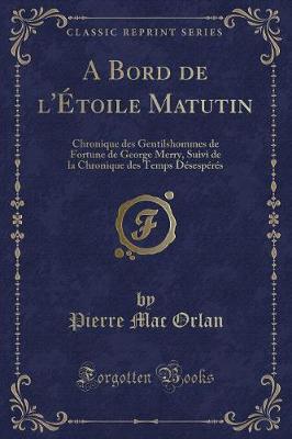 Book cover for A Bord de l'Étoile Matutin