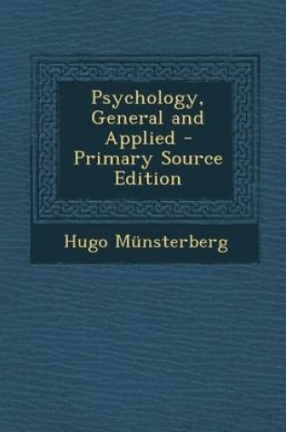 Cover of Psychology, General and Applied