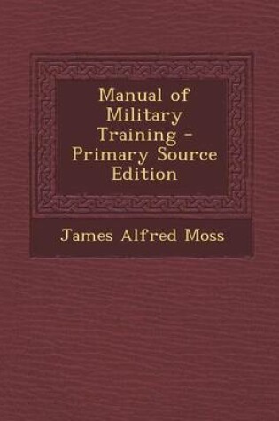 Cover of Manual of Military Training