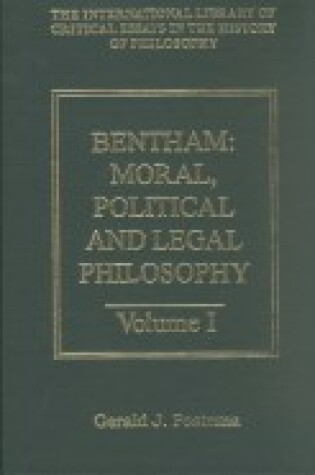 Cover of Bentham: Moral, Political and Legal Philosophy