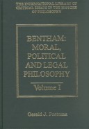 Book cover for Bentham: Moral, Political and Legal Philosophy