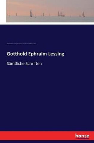 Cover of Gotthold Ephraim Lessing