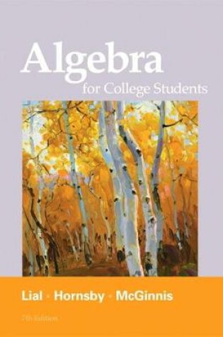 Cover of Algebra for College Students (Subscription)