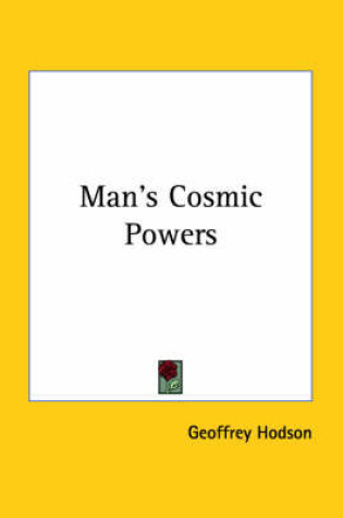 Cover of Man's Cosmic Powers