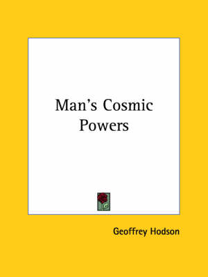 Book cover for Man's Cosmic Powers