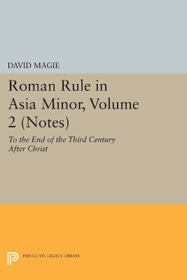 Book cover for Roman Rule in Asia Minor, Volume 2 (Notes)