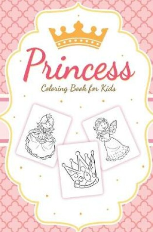 Cover of Princess Coloring Book For Kids