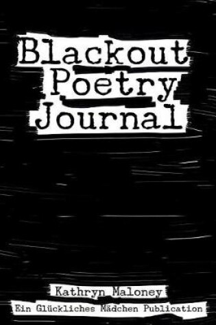 Cover of Blackout Poetry Journal