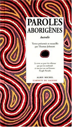 Book cover for Paroles Aborigenes