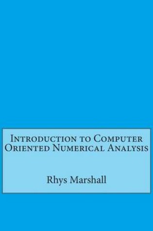 Cover of Introduction to Computer Oriented Numerical Analysis