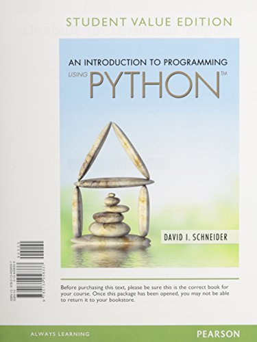 Book cover for An Introduction to Programming Using Python