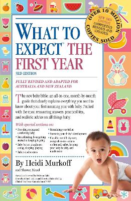 Book cover for What to Expect the First Year; most trusted baby advice book