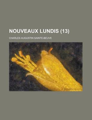 Book cover for Nouveaux Lundis (13)