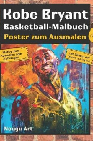 Cover of Kobe Bryant Basketball-Malbuch und Poster zum Ausmalen