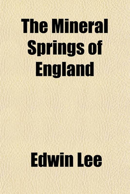 Book cover for The Mineral Springs of England