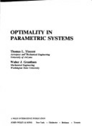 Cover of Optimality in Parametric Systems